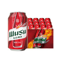 WUSU 烏蘇啤酒 紅烏蘇啤酒 330ml*12聽(tīng)