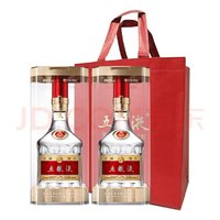 WULIANGYE 五糧液 普五第八代 濃香型白酒 52度 500ml*2瓶 年份隨機(jī)（含禮品袋）