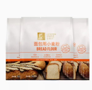 88VIP！GOLDEN STATUE 金像牌 高筋面粉小麥粉500g*3包