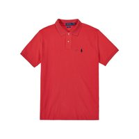 RALPH LAUREN 拉夫勞倫 韓國(guó)直郵[POLO] POLO 柔軟的棉 短袖 領(lǐng)子T恤 修身版型(珊瑚紅色)