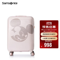 Samsonite 新秀麗 行李箱拉桿箱迪士尼米奇登機(jī)箱旅行箱AF9*05007米色20英寸