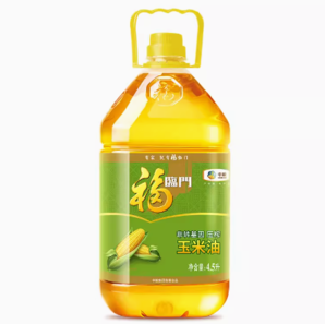 88VIP！福臨門 非轉(zhuǎn)基因 壓榨玉米油 4.5L