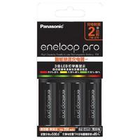 eneloop 愛(ài)樂(lè)普 4HCCA 7號(hào)鎳氫充電電池 1.2V 900mAh 充電套裝 快速版 黑色 4粒裝