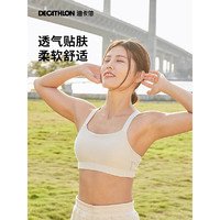 DECATHLON 迪卡儂 運(yùn)動(dòng)內(nèi)衣女跑步防下垂薄款RUNW淺藍(lán)色-休閑美背M 4390008