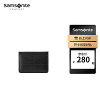 Samsonite 新秀麗 男士卡包 牛皮革多卡位 商務(wù)零錢證件包TK6 老花款