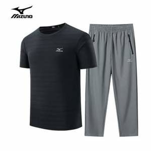 Mizuno 美津濃 男生冰冰絲涼爽親膚T恤上衣長(zhǎng)褲套裝