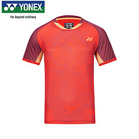 YONEX 尤尼克斯 羽毛球服舒適透氣龍年男款運動短袖T恤YM0055EX紅M