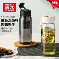 富光 光磁彈泡茶杯 800ml 時(shí)尚黑