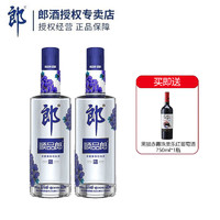 LANGJIU 郎酒 順品郎 濃醬兼香型白酒 45度 480mL 2瓶 裝 光瓶 藍(lán)順