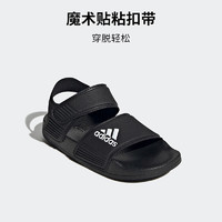 adidas 阿迪達斯 男童休閑運動沙灘鞋 GW0344黑