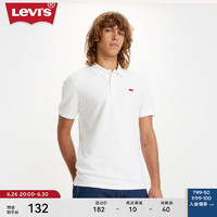 Levi's 李維斯 24夏季男士復(fù)古時尚針織短袖POLO衫 白色 A4842-0002