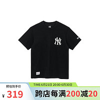 NEW ERA 紐亦華 男款MLB系列紐約洋基隊套頭圓領(lǐng)T恤13086597-XL