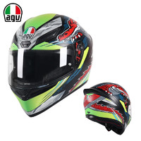 AGV K1頭盔全覆式摩托車(chē)全盔  K1 DUNDEE MATT LIME RED M