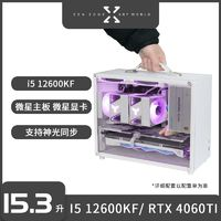 MSI 微星 i5 12600KF/RTX4060Ti臺式迷你電腦白色手提便攜小主機12400F