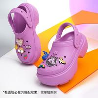 crocs 卡駱馳 厚底沙灘洞洞鞋 V209347-6WQ