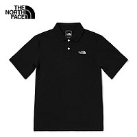 THE NORTH FACE 北面 短袖Polo男戶(hù)外舒適透氣棉T恤24款上新87UX 黑色/JK3 M