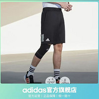 adidas 阿迪達斯 男子運動短褲 GH7672 黑色 XXL