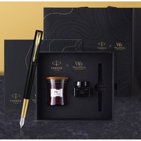 PARKER 派克 鋼筆 威雅XL幻影黑金墨水筆 WoodWick聯(lián)名香薰禮盒（黑櫻桃）