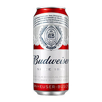 Budweiser 百威 啤酒經(jīng)典醇正紅罐拉格450ml*1聽(tīng)