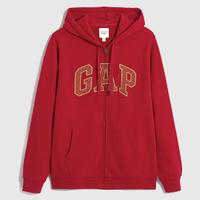 Gap 蓋璞 寬松微彈連帽衫 841230MODERN RED