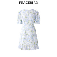 PEACEBIRD 太平鳥 女裝季荷葉邊短袖連衣裙 334382