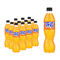 Fanta 芬達(dá) 可口可樂（Coca-Cola）芬達(dá)橙味無糖500ml*12瓶  選3件