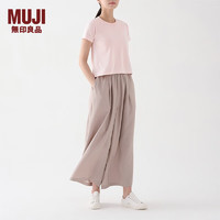 MUJI 無印良品 無印良品（MUJI）女式 涼感短袖T恤 休閑百搭多巴胺涼爽  薄荷曼波風BB13CC3S 淺粉紅色 M（160/84A）