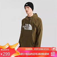 THE NORTH FACE 北面 衛(wèi)衣款戶外保暖加絨連帽衫3M4E 綠色/37U  M