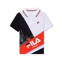 FILA 斐樂 男童透氣針織短袖POLO衫