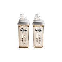 hegen 新加坡赫根HegenPPSU多功能防摔新生兒嬰兒寶寶寬口奶瓶330ml*2