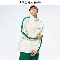 PEACEBIRD 太平鳥 男裝 衛(wèi)衣男潮流休閑男女同款秋季外套 白色秋季衛(wèi)衣B2BFD1321 XL