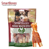 SmartBones 狗零食 雞肉干纏雞肉卷棒 5支裝 125g