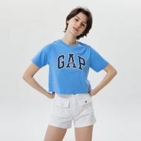 Gap 蓋璞 LOGO印花純棉正肩T恤 659468