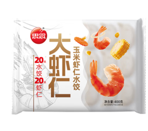 思念 蝦仁玉米水餃400g