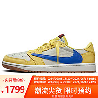 NIKE 耐克 籃球鞋男女AJ1喬1JORDAN 1運(yùn)動(dòng)鞋DZ4137-700黃白35.