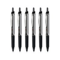 PILOT 百樂 BXRT-V5 開拓王 按動中性筆 黑色 0.5mm 6支裝