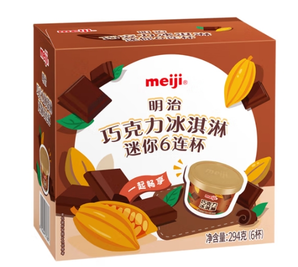 meiji 明治 巧克力冰淇淋 49g*6杯 彩盒裝