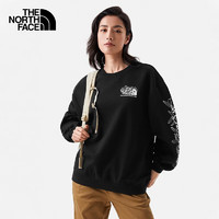 THE NORTH FACE 北面 針織衛(wèi)衣女戶外休閑套頭衫7WEE 黑色/JK3 L