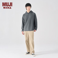 MUJI 無印良品 無印良品（MUJI） 男式 華夫格 套頭衛(wèi)衣 純色連帽衛(wèi)衣 AB13CC3A