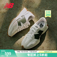 new balance 327系列 中性休閑運(yùn)動(dòng)鞋 MS327ASN 白色/灰白色