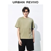 URBAN REVIVO 刺繡寬松T恤