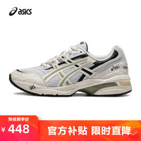 ASICS 亞瑟士 運動休閑鞋男鞋女鞋百搭復(fù)古跑鞋時尚舒適運動鞋 GEL-1090 灰色/奶油色 43.5