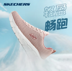 SKECHERS 斯凱奇 女鞋輕質(zhì)減震跑步鞋 117329-BLSH