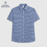 Brooks Brothers 寬距領免燙修身正裝短袖襯衫 1000095676