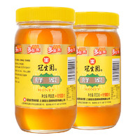 GSY 冠生園 中華 冠生園蜂蜜廣口玻璃瓶裝百花蜂蜜1000g