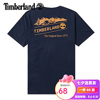 Timberland 短袖男春夏新款戶外運(yùn)動半寬松透氣時(shí)尚印花T恤潮A61HH A61HH433/藍(lán)色 XS