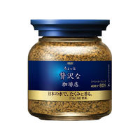 AGF 日本進(jìn)口咖啡藍(lán)罐 無蔗糖美式速溶凍干黑咖啡80g*4瓶