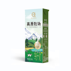 【6元6件】認(rèn)養(yǎng)純牛奶 高原牧場/搬運(yùn)工200ml*6盒組合新貨混發(fā)