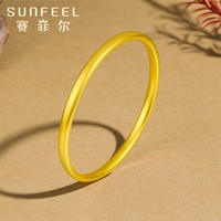 SUNFEEL 賽菲爾 足金古法素圈手鐲 11.62g HZ47010725