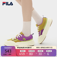 FILA 斐樂 官方女鞋F(xiàn)OSSO復(fù)古帆布鞋2024秋季川行鞋休閑運動鞋